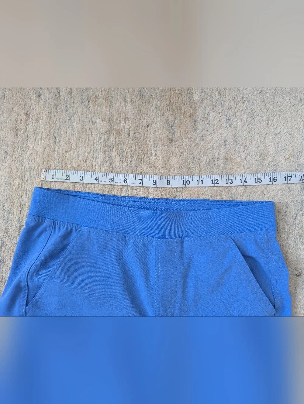 Figs Light Blue Straight-Leg Scrub Pants